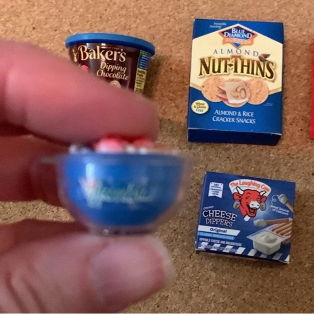 Mini Brands Toy Food Lot Jolly Ranchers,Jello,Mac and Cheese,Nuts,Taco,Crackers